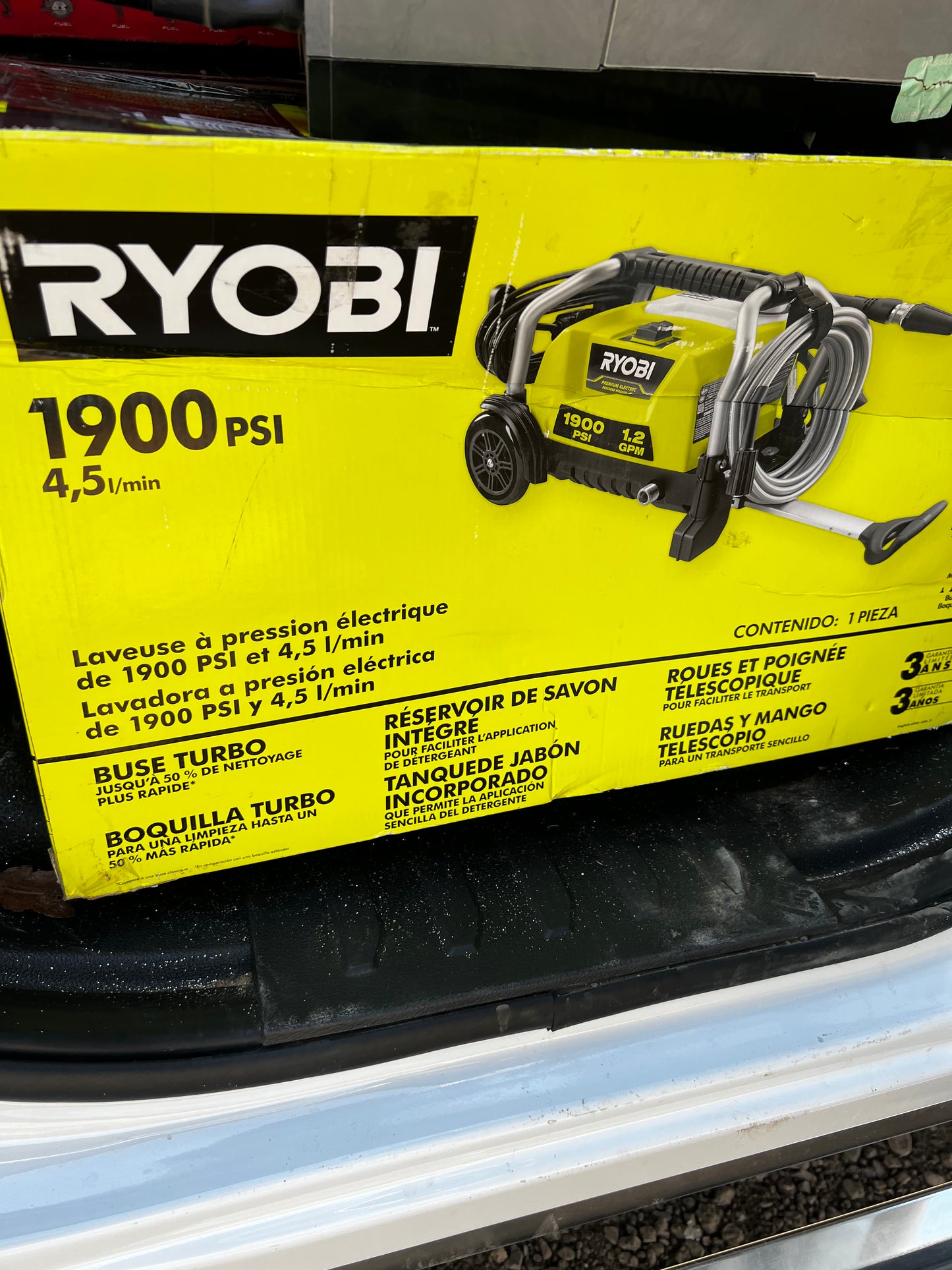 Hidrolavadora de 1900 psi