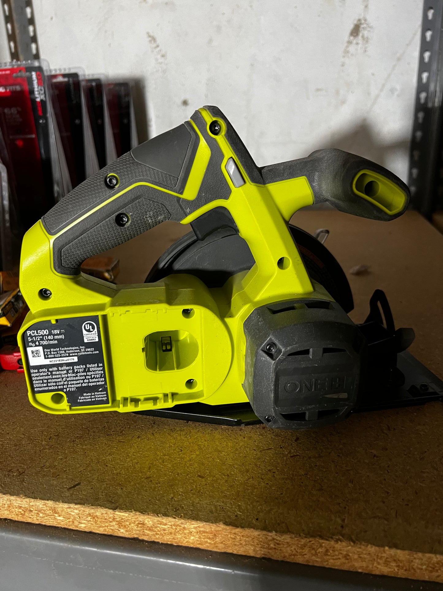 Sierra de Mano de 5  1/2 Ryobi 18V