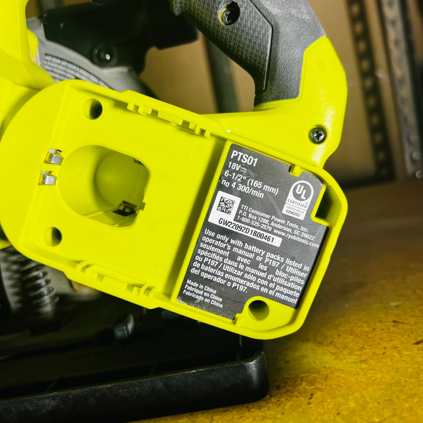 Sierra de Mano Ryobi 18V