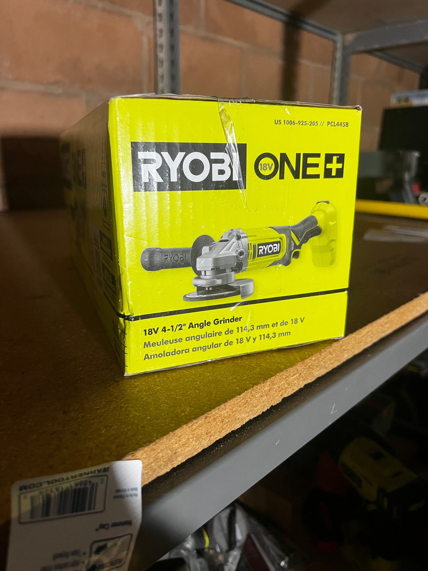 Esmeril Ryobi 18V